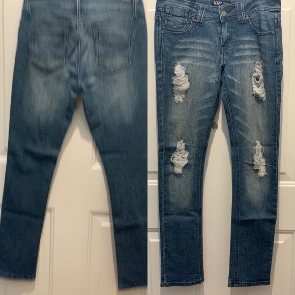 Juniors distressed jeans - Picture 1 of 2